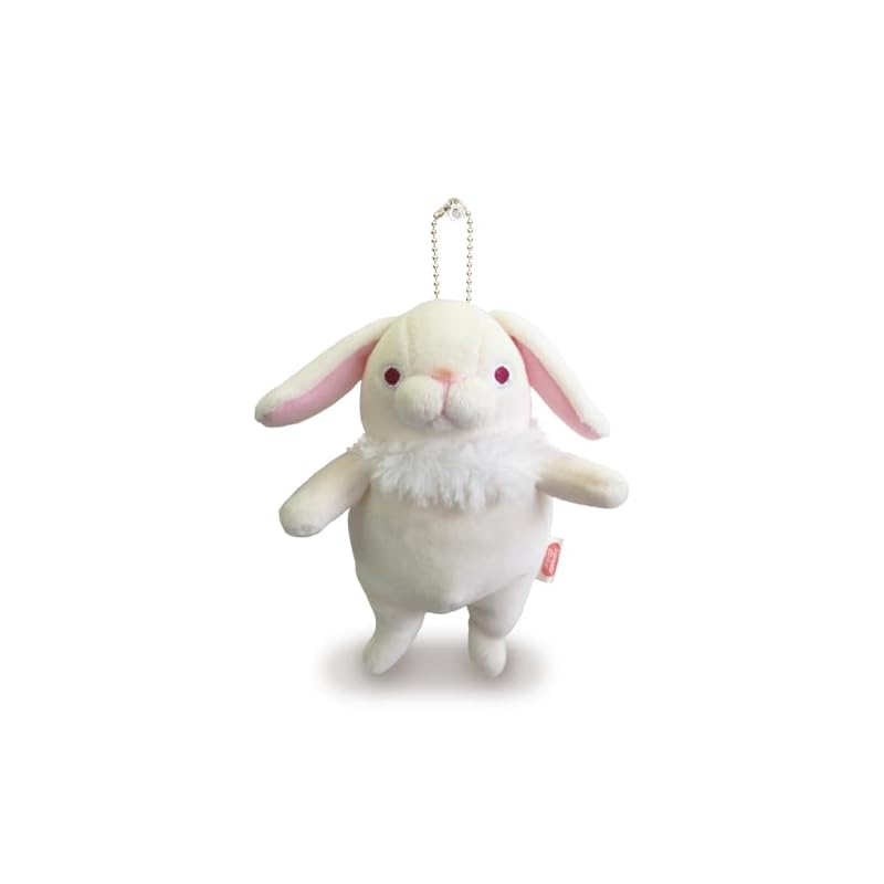 Shinada Global Mochi Series Mochi Rabbit Lop-Ear White (mini) 7 x 5 x 14cm Plush Rabbit Animal MOUS-0088RWH