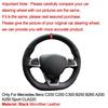 For Mercedes-Benz C200 C250 C300 B250 B260 Hand Sewing Car Steering Wheel Cover