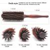 Profession Anti Static Curly Hair Comb Boar Bristle Rolling Round Brush Comb Hair Styling Beauty Salon Hairdresser Curling Iron
