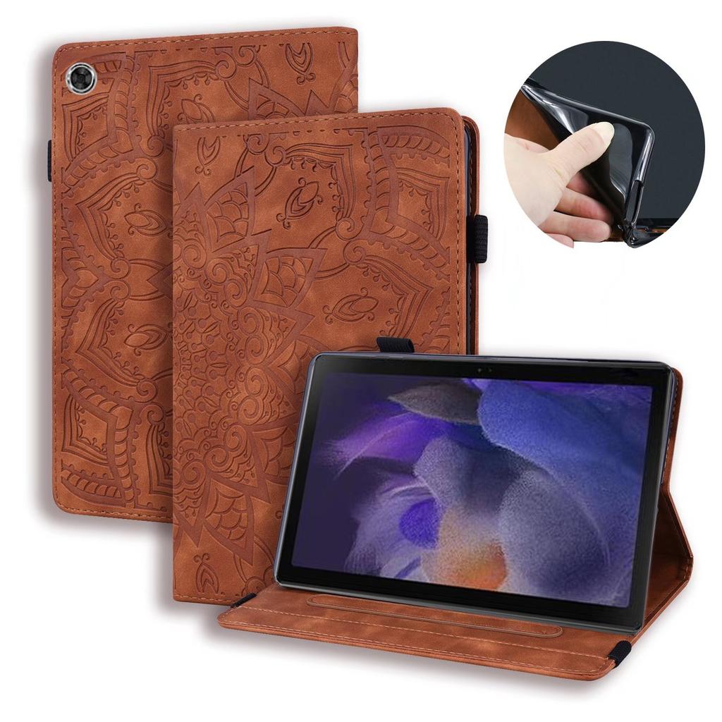 Suitable for Oppo Pad Air Flat Leather Case, Xiaomi Pad6 Retro Butterfly Embossing Bracket Protective Case