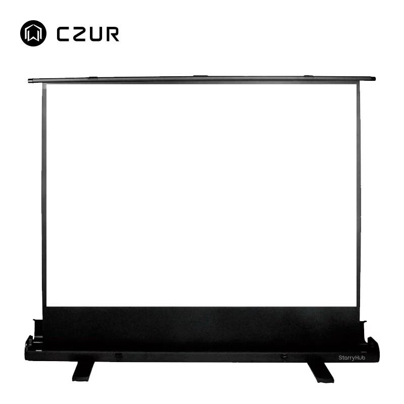 CZUR 100-inch Electric Hydraulic Floor-Pull Projector Screen