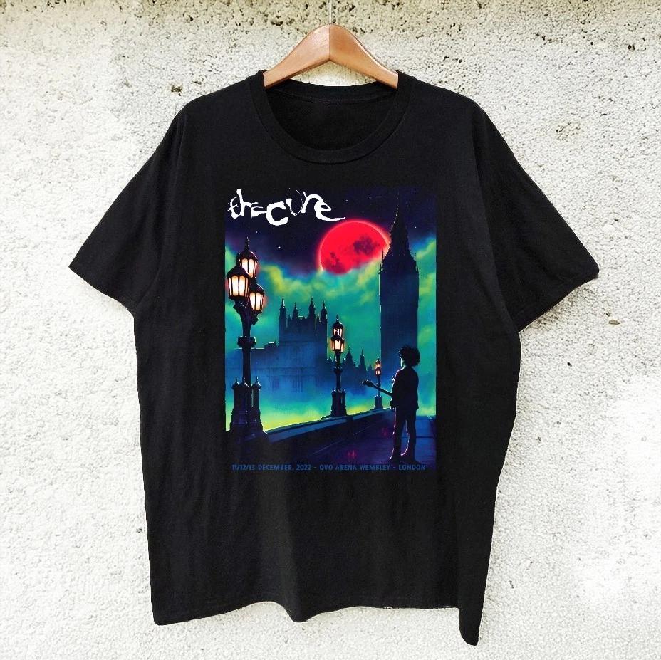 The Cure London Tour T Shirt Black Unisex Band Tee S Unisex T-Shirt