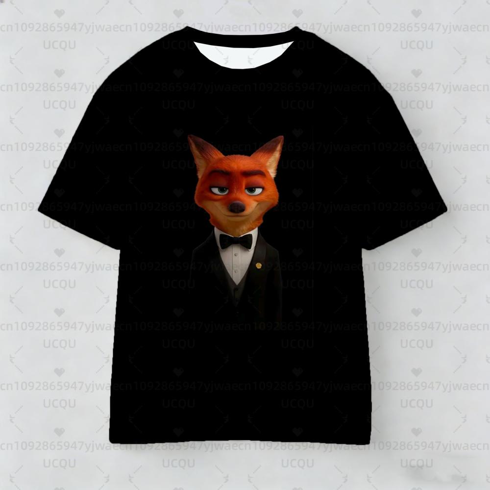 Sommer Kurzarm Nick Judy Gary Zootopia 2 Film Kinder T-Shirt Geschenk