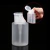 120ML Pump Dispenser Nail Art Acrylic Alcohol Liquid Cleaner Empty Remover Bottle