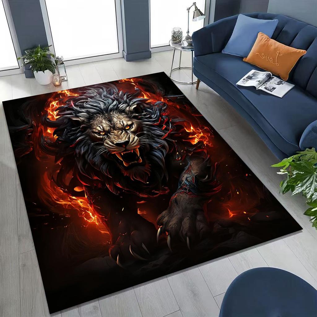 27 Style Wild Animal Lion Beast Cartoon Rug for Bedroom Living Room Sofa Home Doormat Decor, Large Kid Play Non-slip Floor Mat