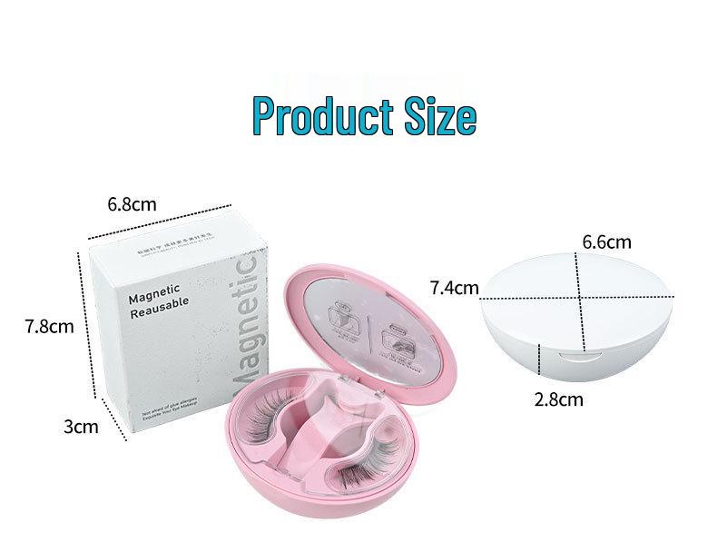 Soft Lightweight Magnetic False Eyelashes: Easy & Glue-Free, Natural Look