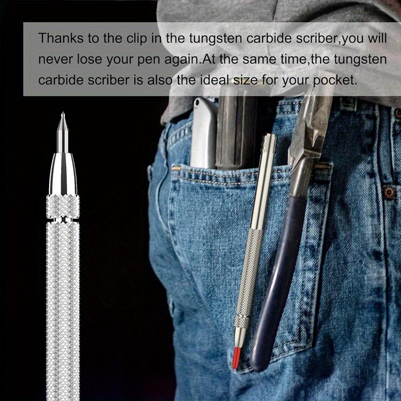 New Alloy Scribe Pen Carbide Scriber Pen Metal Wood Glass Tile Cutting Marker Pencil Metalworking Woodworking Hand Tools Kits