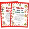 Elf Arrival Letter, Elf Goodbye Letter, Hello and Goodbye Christmas Letters with Envelopes and Stickers ELFLT02