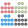 10Pcs Washer Rubber Guitar Strap Lock Blocks PE Guitar Strap Locking Protector  Locking Guitar Strap