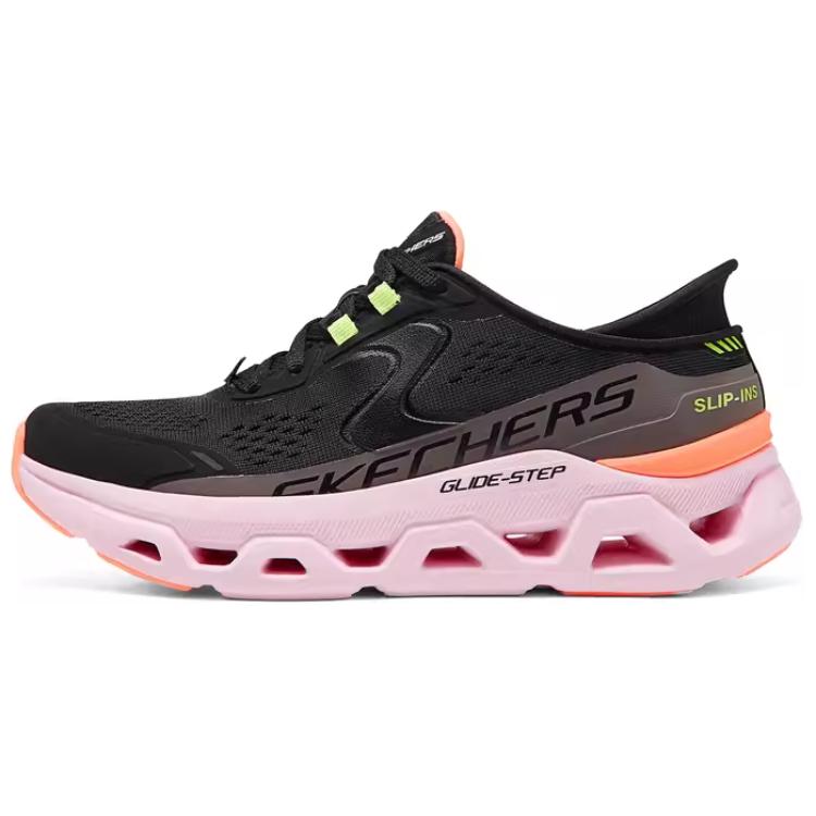 Skechers Glide Step Мягкие Удобные Низкие Повседневные Кроссовки Женские Черные 150510-BKMT 36