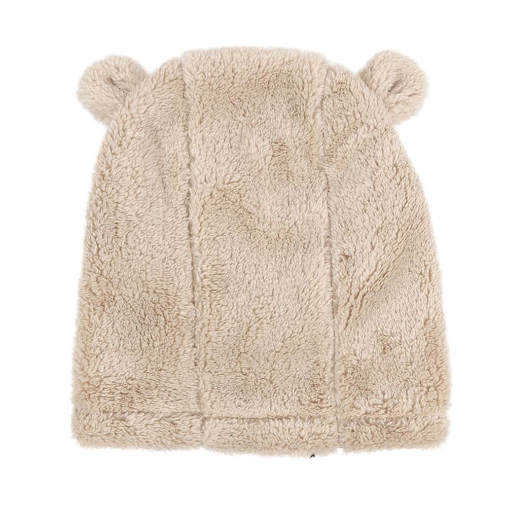 Face Cover Helmet Cap for Children Cold-proof Warm Balaclava Hat Ski Thermal Bear Ears Kids Neck Scarf Mask Integrated Hat