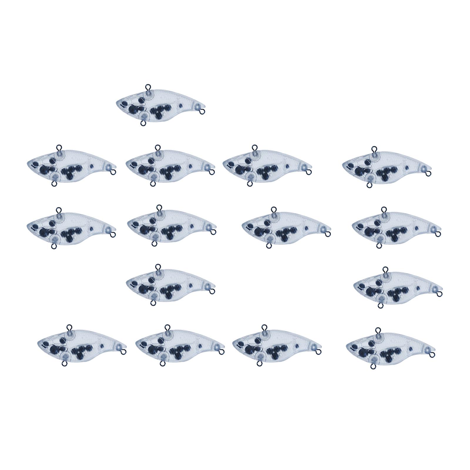 

15Pcs Clear Baits Blanks Saltwater and Freshwater Fishing Lure Blanks Unpainted Swimbait Crankbait Set DIY Lures 1