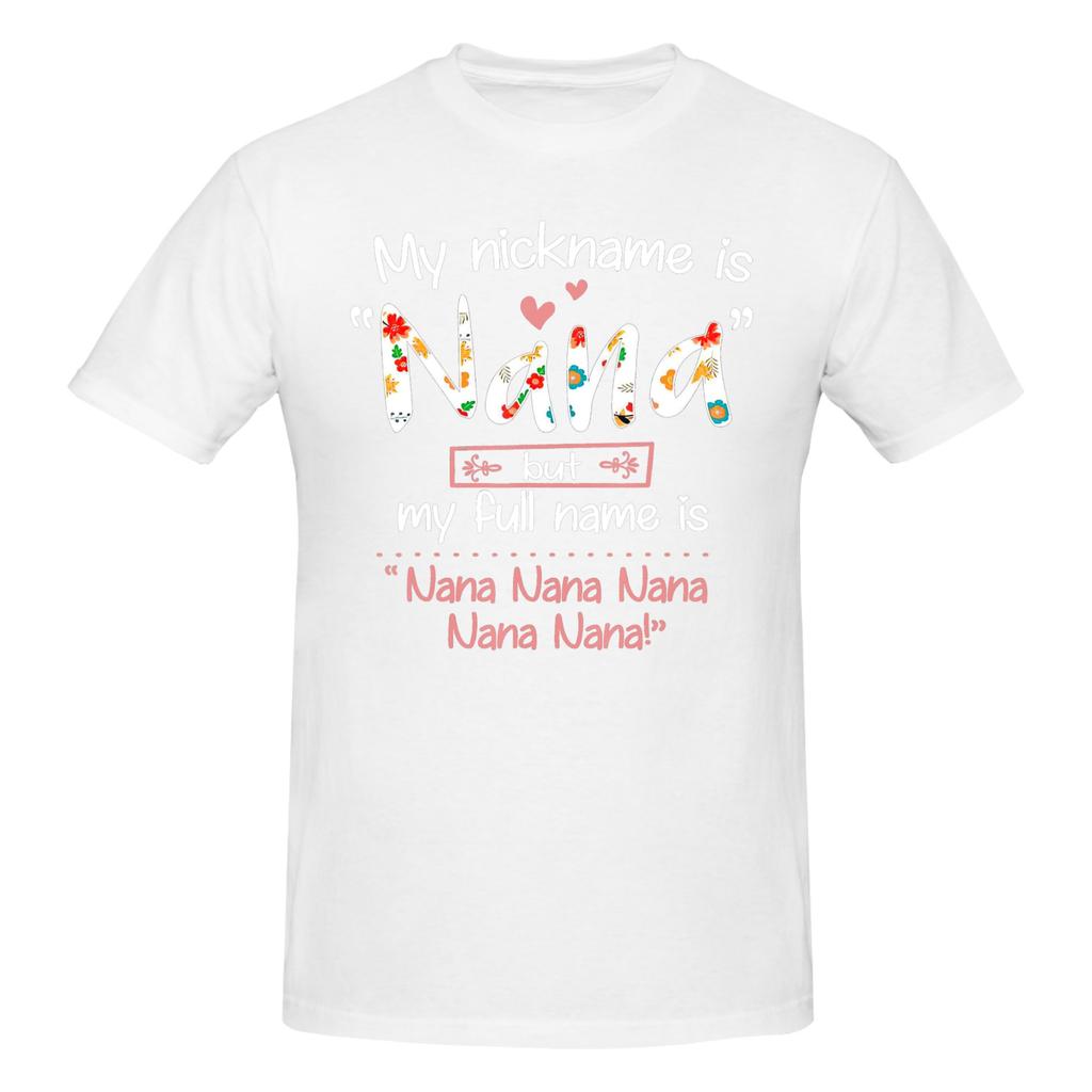 Piece Grandma Life Graphic Funny Cotton TShirt Nana Mothers Day Tees Tops For Unisex