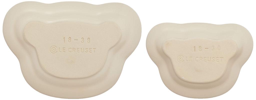Le Creuset Baby Bear Plate Set Dune