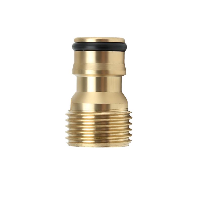 All-Copper 4-Point Male Thread Nipple Connector 1/2"