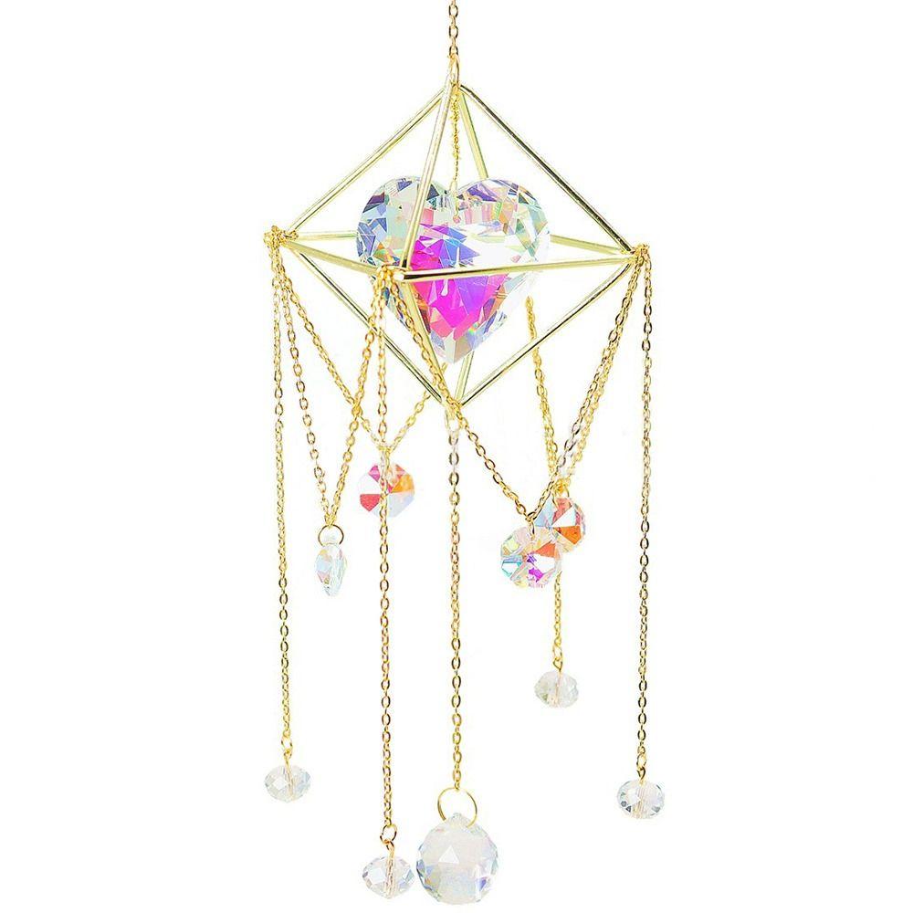 Ornamente Sonnenlicht Brechung Hängen Windspiel Regenbogen Farbe Sonne Fänger Kristall Prisma Anhänger