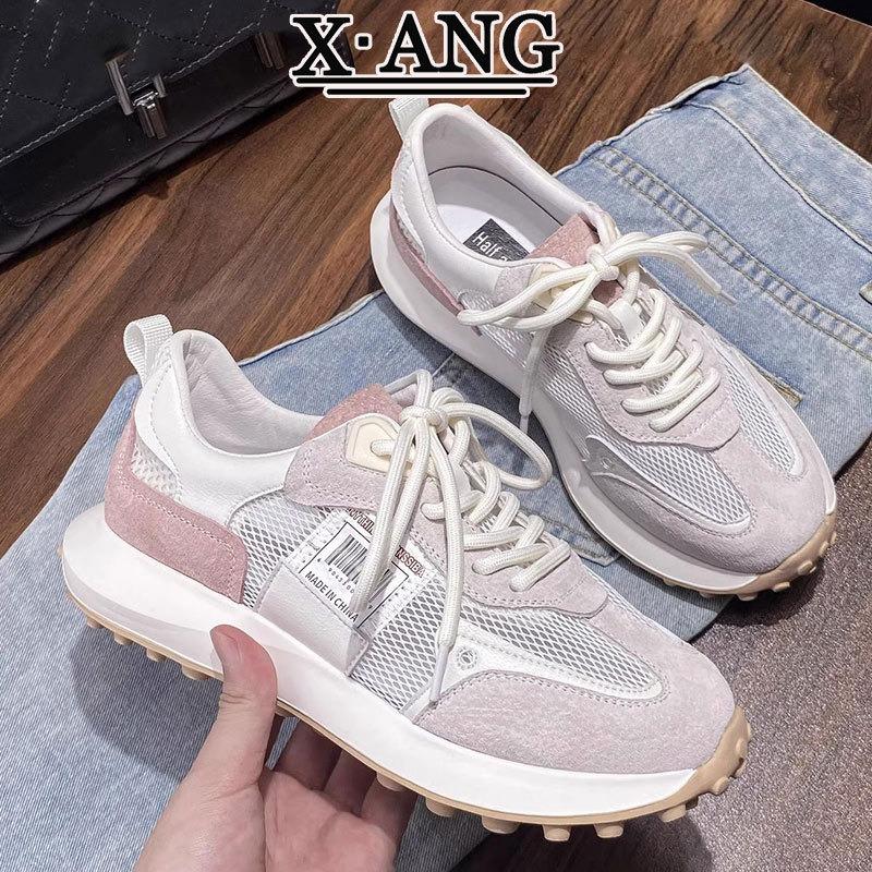 Leather waffle children versatile mesh breathable sneakers summer new hollow dad sandals