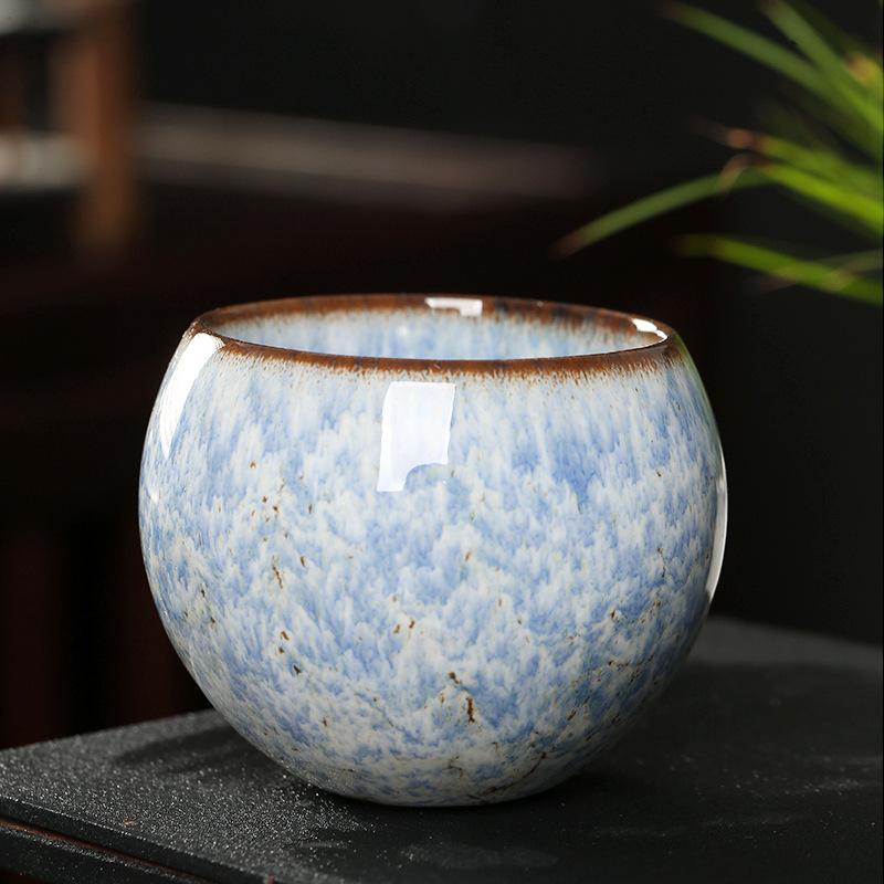 Japanese Style Ceramic Tea Cup Kiln Transformation Kung Fu Heat-proof Tea Bowl Household Pottery Coffee Mug Wine Drinkware New