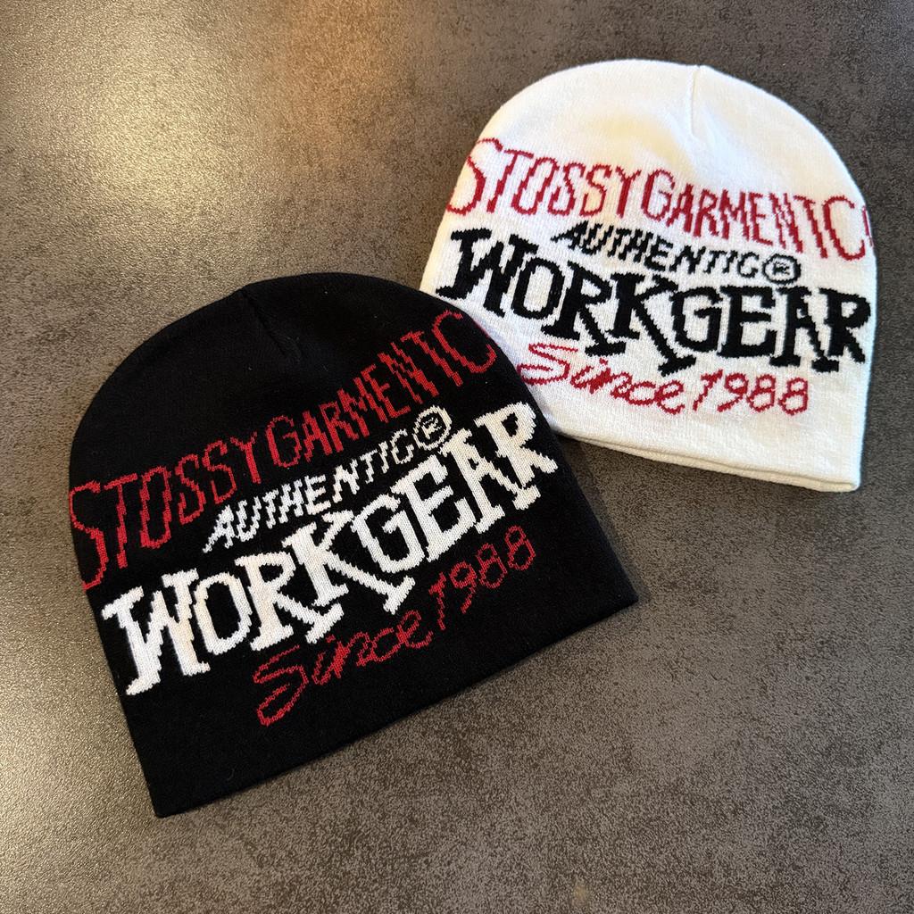 Printed Fashionable Letter Neutral Casual Warm Knitted Hat For Autumn And Winter