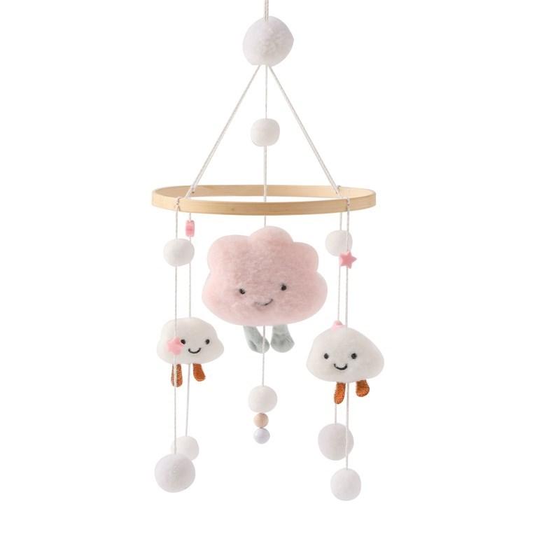 Baby Wolke Rasseln Krippe Mobiles Spielzeug 0-12 Monate Glocke Musical Box Neugeborenen Bett Glocke Kleinkind Rasseln Karussell Für Musical spielzeug Geschenk