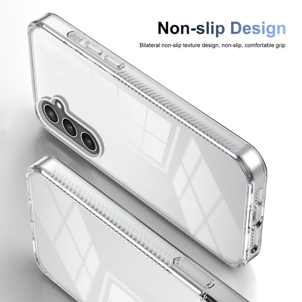 For Samsung Galaxy S23 FE Clear Phone Case TPU PC Anti-Slip Drop-Proof Back Cover