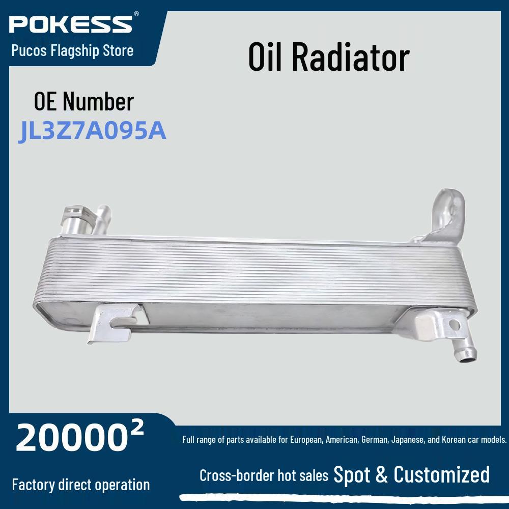 

Universal F-150 Engine Oil Cooler Assembly JL3Z7A095A JL3Z7869A JL3P7869AC POKESS