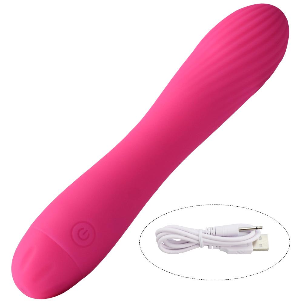 Bestie 10-Mode Rechargeable Vibrating Dildo - Ribbed Electric Stimulation AV Rod for Women's Pleasure