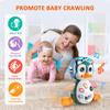 Baby Crawling Toys Musical Penguin Infant Moving Walking Dancing Toys with Light Toddler Interactive Development Tummy Time Gift