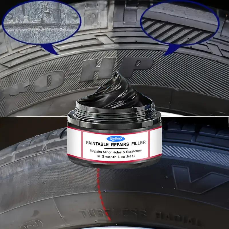 Paintable Leather & Plastic Repair Filler Car Seat Hole Scratch Fix Paste Smooth Leather Interior Restorer Auto Trim Renew Kit