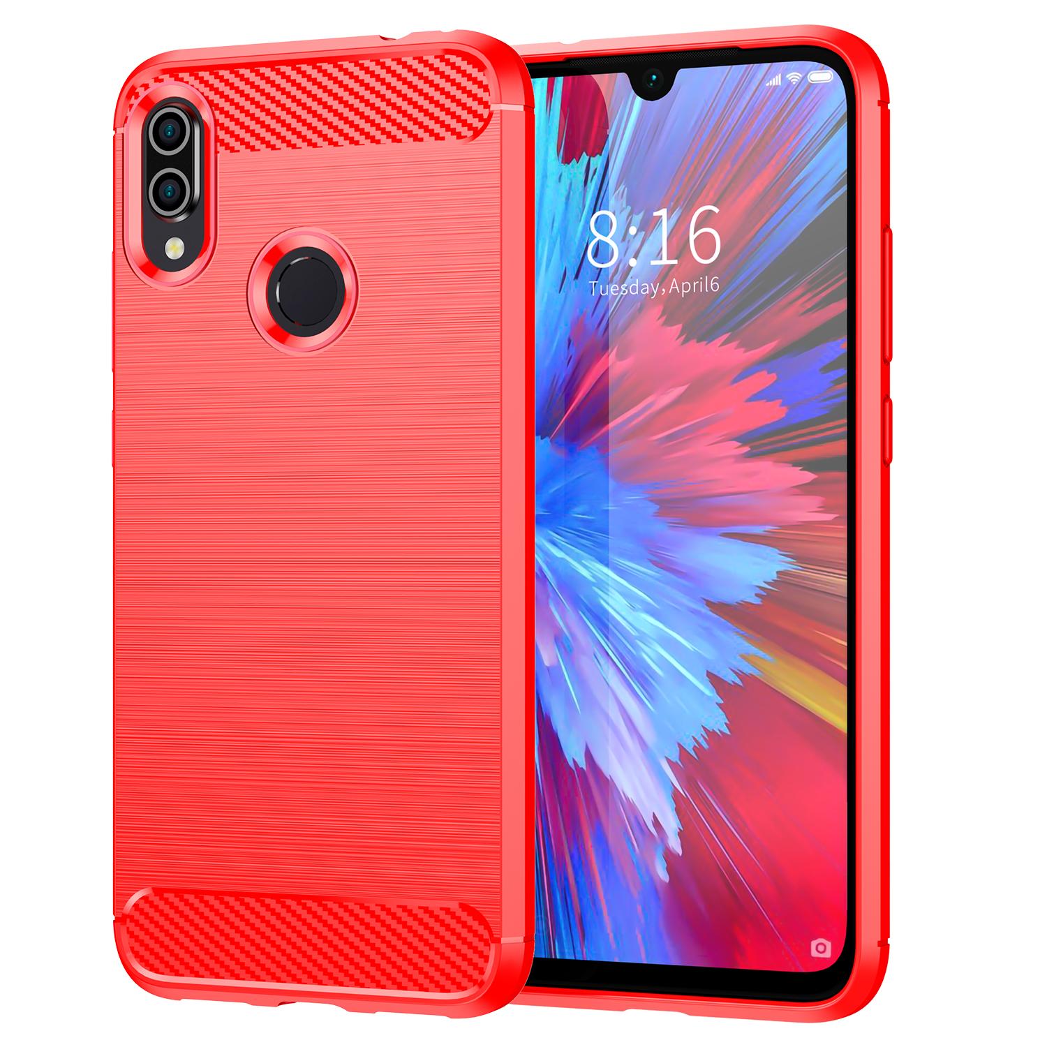 

Для Redmi Note 7 8 pro 7s note8t силиконовый чехол из углеродного волокна мягкий силиконовый чехол для xiomi redmi note 7pro противоударный чехол для телефона Redmi Note 8T красный