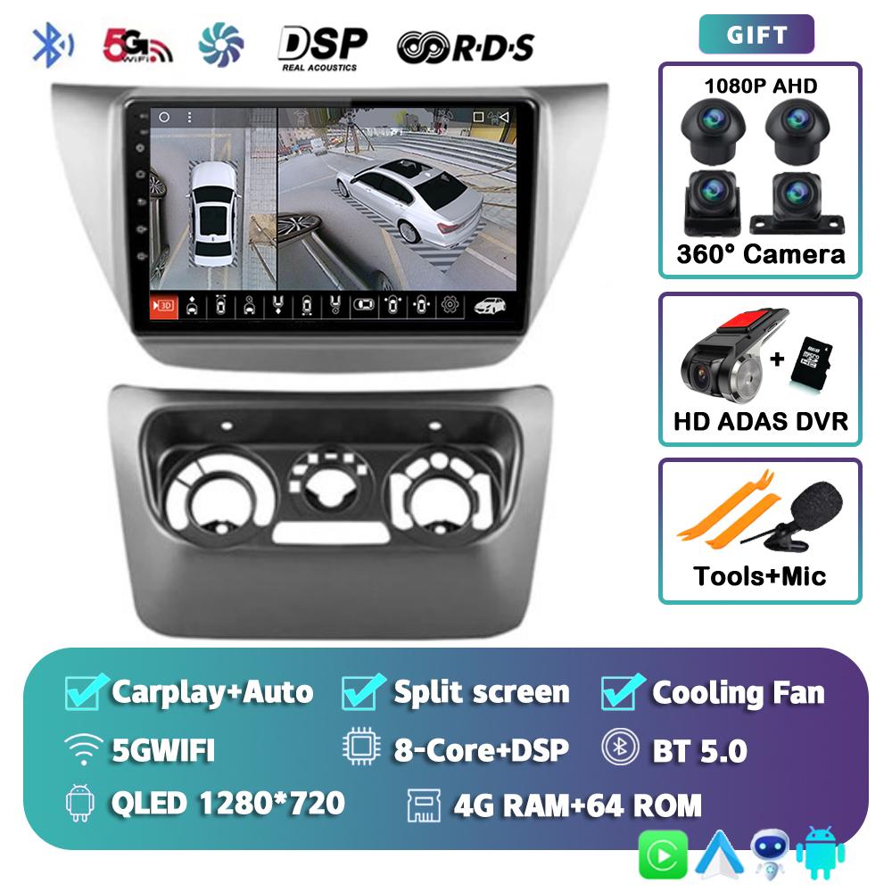 Android 14 Carplay Car Radio For Mitsubishi Lancer 9 CS 2000-2010 Multimedia Video Player Navigation Stereo 2Din 2 Din Head Unit