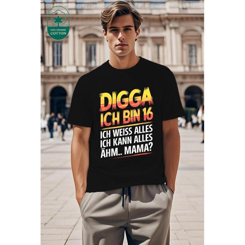 16th Birthday Boys Girls 16 Years 2009 Funny Gift T-Shirt for Women and Men, 180g