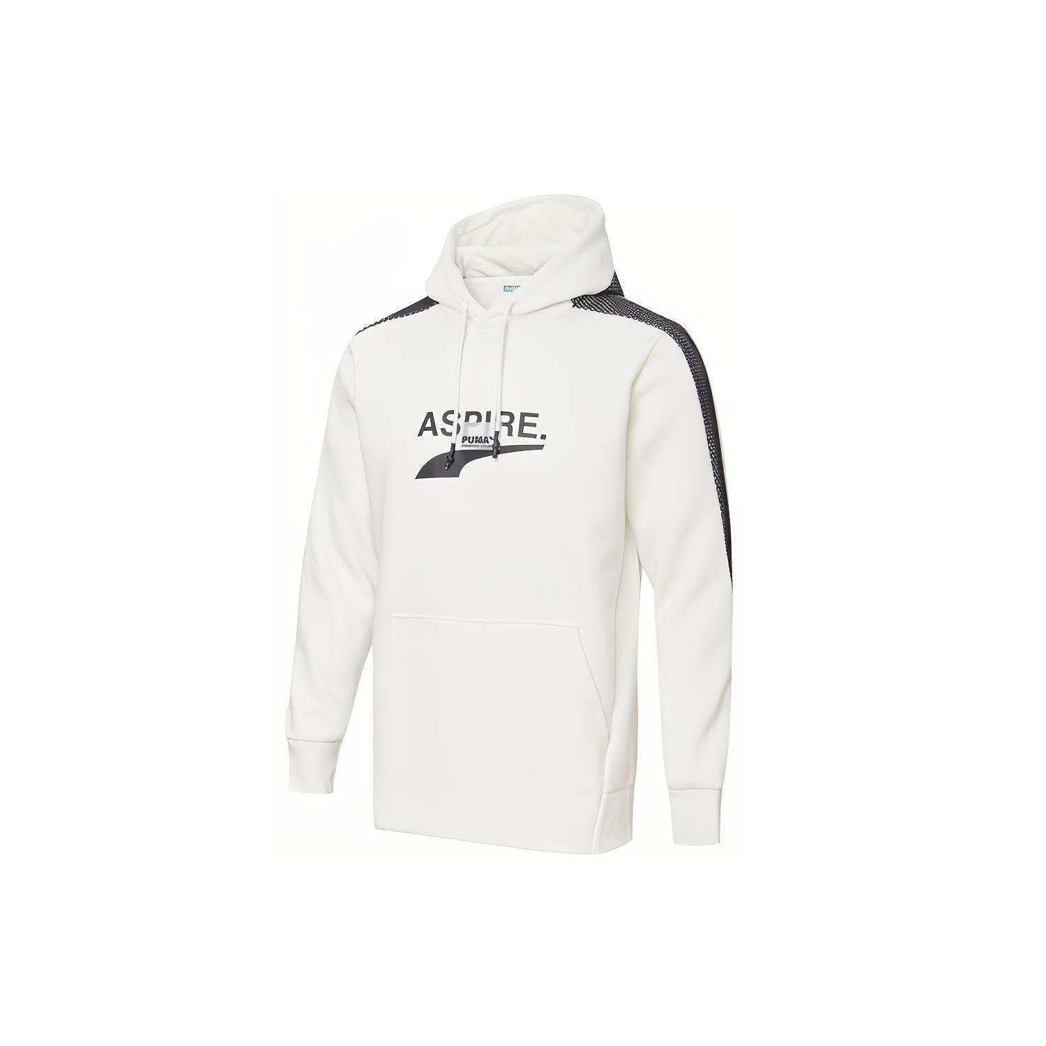 PUMA Avenir Hoodie White Black Men s 598235-02 L