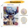 Disney oil painting kit painting art Stitch beach sandcastle bedroom wall decoration handmade diy gift