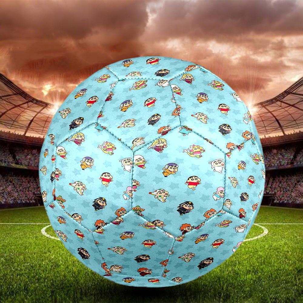 Cartoon Comics Print Size 5 Soccer Ball, Standard Match Football for Sports Game and Team Practice, Ideal Gift for Soccer Fans
