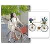 Vintage Inlaid Rhinestone Bicycle Brooches for Women Luxury Design Fashion Creative Elegant Metal Flower Brooch Pins Gifts