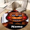 Personalized F-Freddy bear Round Chair Office Rug - Perfect for Mat, Office Chair & More - Ideal Gift for Birthdays and Holidays