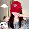 Peaked Cap, Letter Embroidery, Foreign-style Soft Top Hat Ins Baseball Cap, Trendy Face, Small Sunscreen