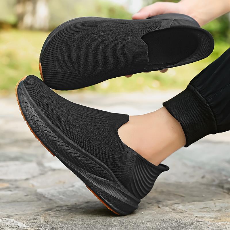 TUINANLE Barefoot Shoes Men Wide Toe  Flats Shoes Classic Slip-On Loafers Men Lightweight Breathable Driving Sneakers