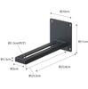 Yamazaki Jitsugyo 5898 Wall Projector Rack Black Approx. W10 X D23.8 X H11cm Smart Wall Mounted Projector Stand Projector Holder