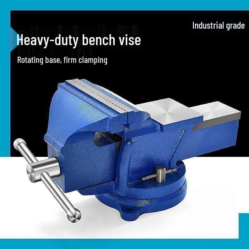 Heavy Duty Rotary Table Vise: 8" Industrial, 6" Household, 5" Small Universal Workbench Vise