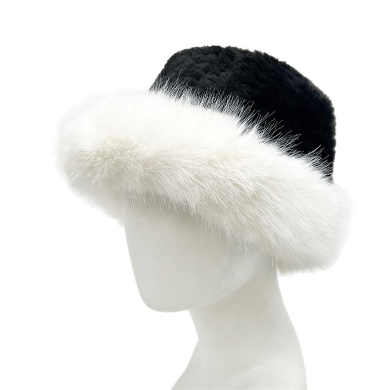 Fisherman Hat Plush Winter Warm Bucket Hats Ear Protection Outdoor Gift Cap