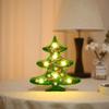 DIY Diamond Painting LED Night Light Christmas Snowman Table Lamp 25x14cm