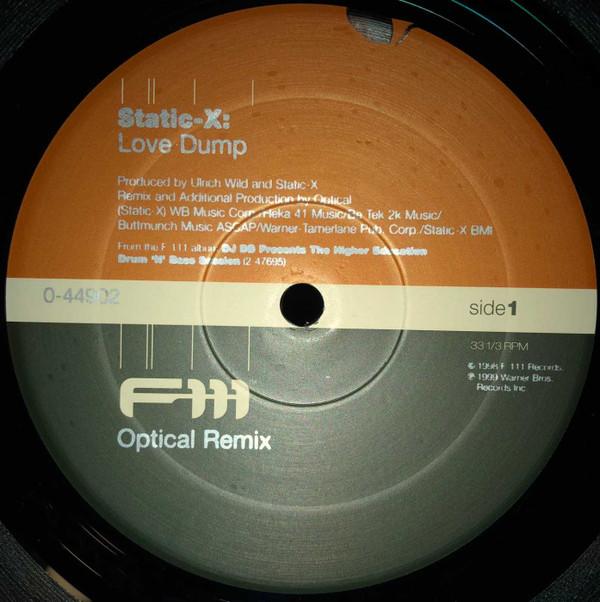 

12inch Record STATIC-X - Love Dump 044902 F-111 RECORDS 2000 US Dance & Electronica Used