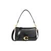 Tabby Soft Cow Leather Shoulder Bag , Portable Crossbody Bag Medium Women's Black (Unisex) Shoulder Bags C4823 B4BK