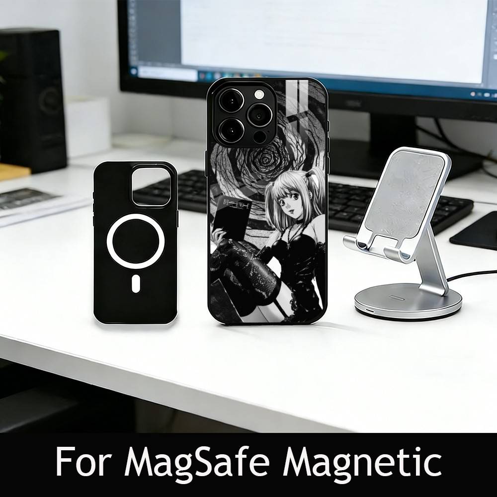 Misa Amane Phone Case For iPhone17,16,15,14,13,12,11 Plus,Pro Magnetic For Magsafe Wireless Charging