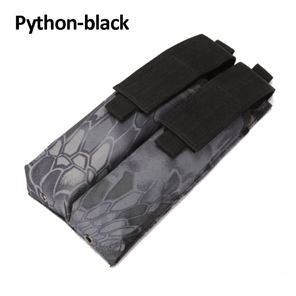 Sac de chargeur Molle camouflage en nylon 1000D, deux unités, pochette de chargeur tactique, étui de chargeur.