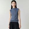 Versatile Round Neck Sleeveless Ice Silk Knit Vest – Breathable Solid Color Top