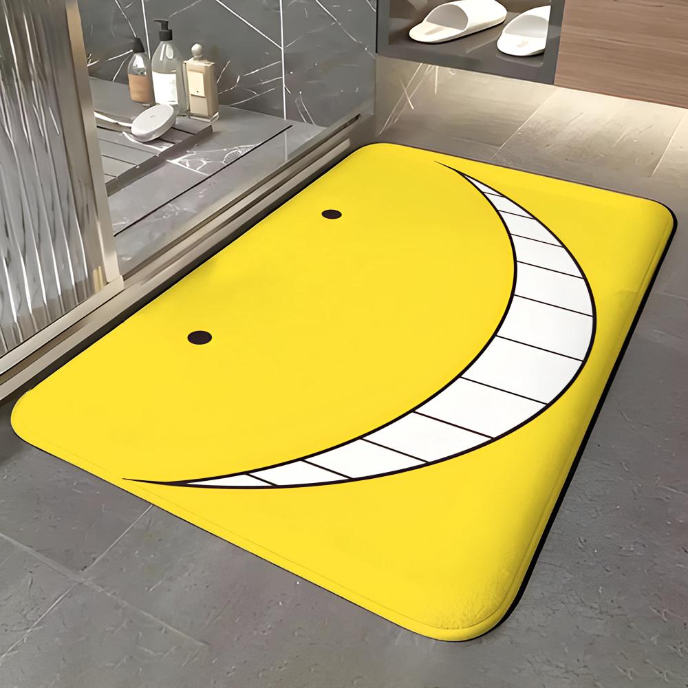 anime A-Assassination Classroom Floor Mat Soft Flannel Entrance Door Mat Non Slip Absorbent Bathroom Bedroom Floor Rug