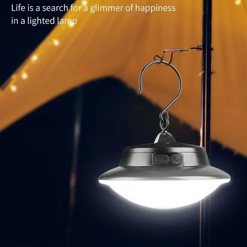 Solar Camping Light Portable Carrying Lamp Brightness Adjustable For Camping Exploration Party Lighting Outdoor Emergency Lights